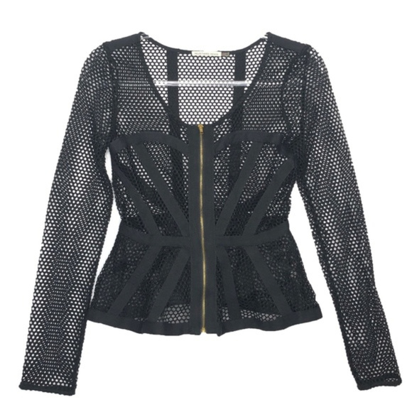 Mustard Seed Jackets & Blazers - Mustard Seed Peplum Zipper Jacket